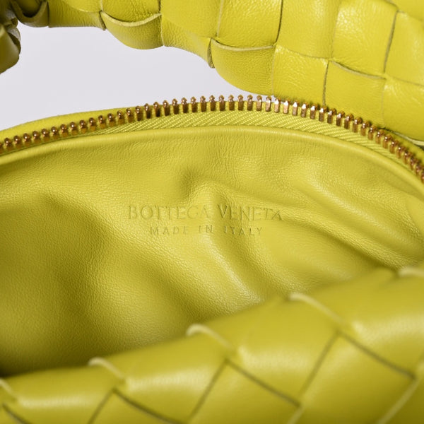 新品未使用 BOTTEGAVENETA ボッテガヴェネタ MINI JODIE ミニ ジョディ ハンドバッグ 651876 イントレチャート ライムグリーン 中古 4a001679