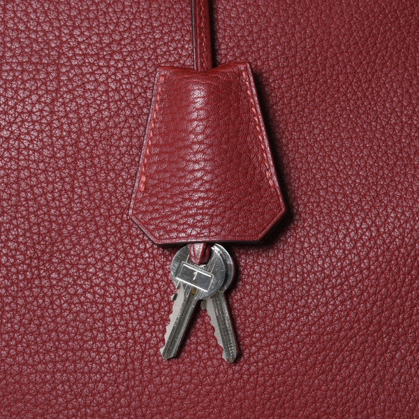 極美品 HERMES エルメス Haut a Courroies オータクロア55 ハンドバッグ トゴ ルージュアッシュ シルバー金具 □E刻印 中古 4a001699