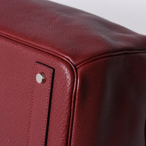 極美品 HERMES エルメス Haut a Courroies オータクロア55 ハンドバッグ トゴ ルージュアッシュ シルバー金具 □E刻印 中古 4a001699