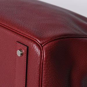 極美品 HERMES エルメス Haut a Courroies オータクロア55 ハンドバッグ トゴ ルージュアッシュ シルバー金具 □E刻印 中古 4a001699