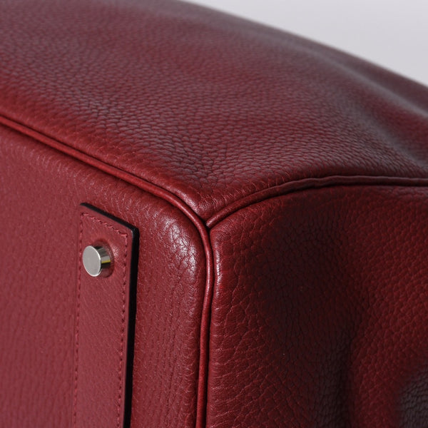 極美品 HERMES エルメス Haut a Courroies オータクロア55 ハンドバッグ トゴ ルージュアッシュ シルバー金具 □E刻印 中古 4a001699