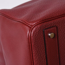 画像をギャラリービューアに読み込む, 極美品 HERMES エルメス Haut a Courroies オータクロア55 ハンドバッグ トゴ ルージュアッシュ シルバー金具 □E刻印 中古 4a001699