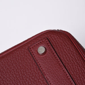 極美品 HERMES エルメス Haut a Courroies オータクロア55 ハンドバッグ トゴ ルージュアッシュ シルバー金具 □E刻印 中古 4a001699