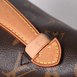 極美品 LOUIS VUITTON ルイ ヴィトン バムバッグMM ショルダーバッグ M43644 ブラウン モノグラムキャンバス レザー ゴールド金具 中古 4a001233