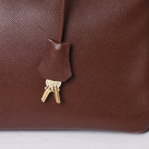 HERMES エルメス オータクロア 32 ハンドバッグ ハバナ クシュベル ゴールド金具 レディース □A刻印 美品 中古 4a001698