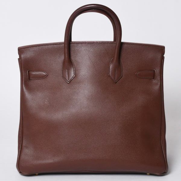 HERMES エルメス オータクロア 32 ハンドバッグ ハバナ クシュベル ゴールド金具 レディース □A刻印 美品 中古 4a001698