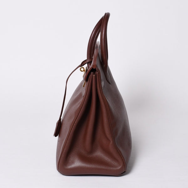 HERMES エルメス オータクロア 32 ハンドバッグ ハバナ クシュベル ゴールド金具 レディース □A刻印 美品 中古 4a001698