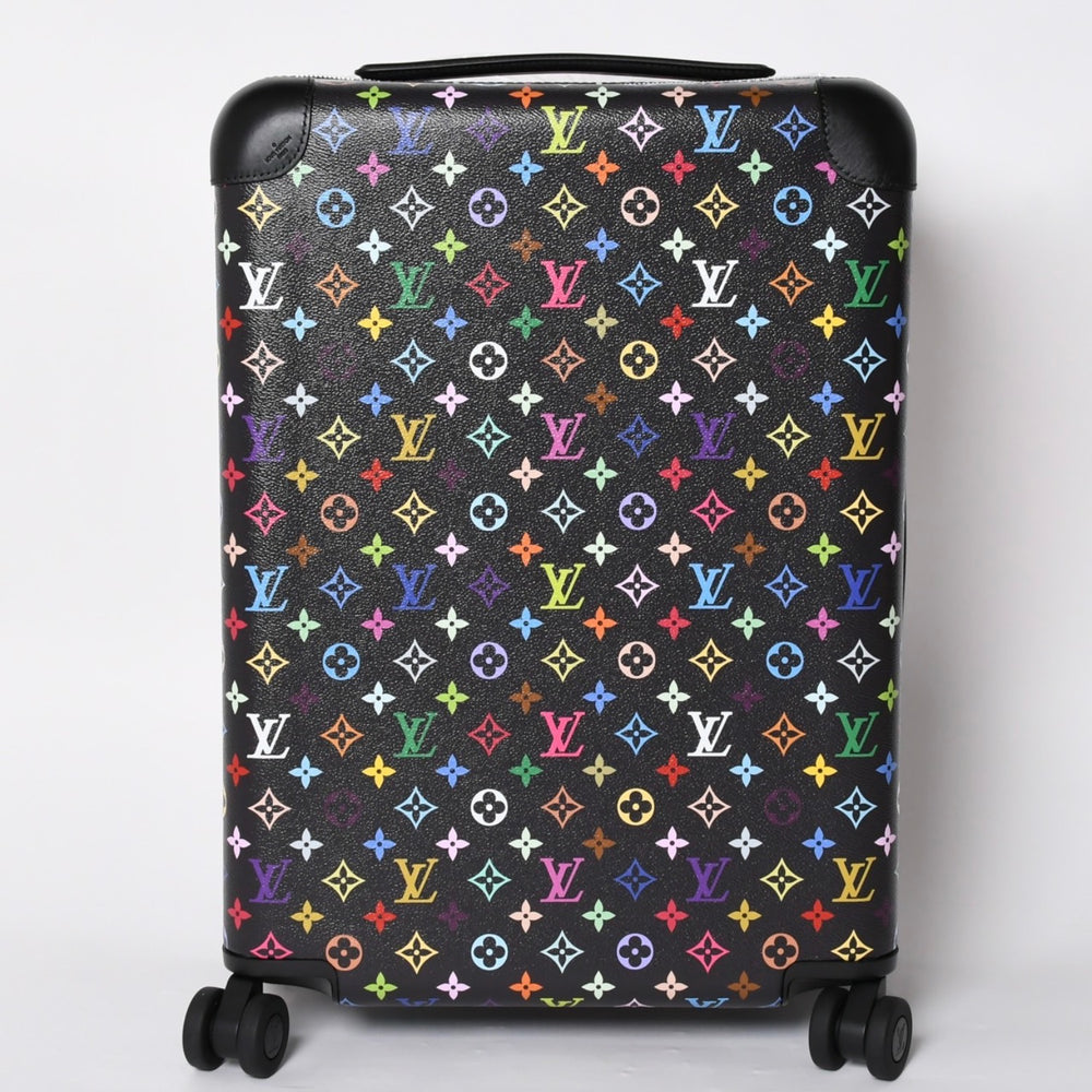 新品未使用 LOUIS VUITTON ルイヴィトン ホライゾン 55 スーツケース モノグラム・マルチカラー LV×TM ホライゾン55 村上隆 コラボ ブラック M13787 中古 4a001190