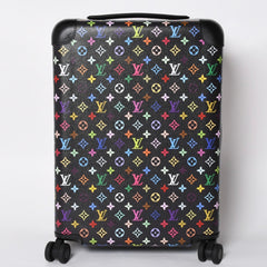 New and unused LOUIS VUITTON Horizon 55 Suitcase Monogram Multicolor LV×TM Horizon 55 Takashi Murakami Collaboration Black M13787 Used 4a001190