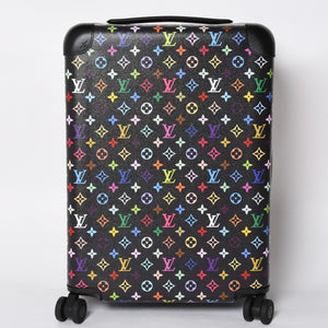 New and unused LOUIS VUITTON Horizon 55 Suitcase Monogram Multicolor LV×TM Horizon 55 Takashi Murakami Collaboration Black M13787 Used 4a001190