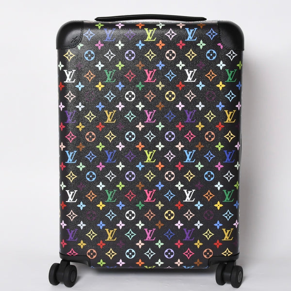 New and unused LOUIS VUITTON Horizon 55 Suitcase Monogram Multicolor LV×TM Horizon 55 Takashi Murakami Collaboration Black M13787 Used 4a001190