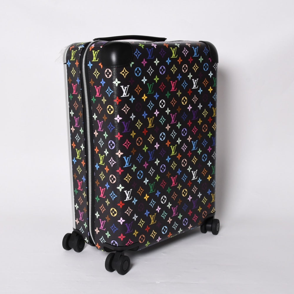 New and unused LOUIS VUITTON Horizon 55 Suitcase Monogram Multicolor LV×TM Horizon 55 Takashi Murakami Collaboration Black M13787 Used 4a001190