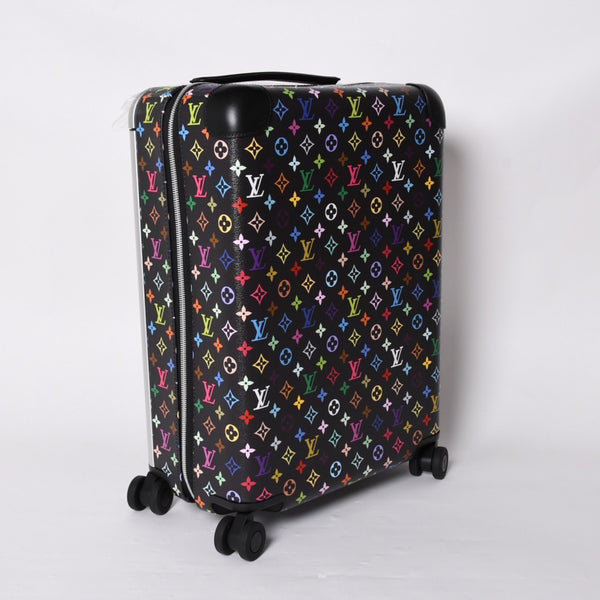 New and unused LOUIS VUITTON Horizon 55 Suitcase Monogram Multicolor LV×TM Horizon 55 Takashi Murakami Collaboration Black M13787 Used 4a001190