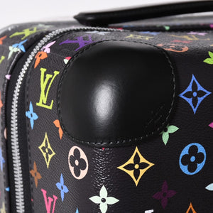 New and unused LOUIS VUITTON Horizon 55 Suitcase Monogram Multicolor LV×TM Horizon 55 Takashi Murakami Collaboration Black M13787 Used 4a001190