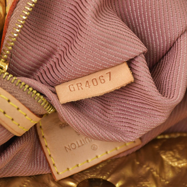 LOUIS VUITTON ルイヴィトン クラッチバッグ ライムライト PM ゴールド シルク ウール ゴールド金具 美品 中古4a001703