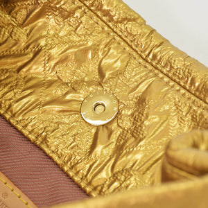 LOUIS VUITTON ルイヴィトン クラッチバッグ ライムライト PM ゴールド シルク ウール ゴールド金具 美品 中古4a001703