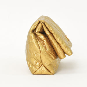 LOUIS VUITTON ルイヴィトン クラッチバッグ ライムライト PM ゴールド シルク ウール ゴールド金具 美品 中古4a001703
