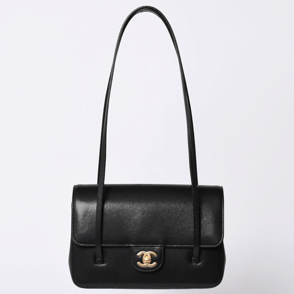 New and unused CHANEL 26SS Small Flap Bag Black Jenny's favorite Small flap bag Black Gold hardware Used 4a001715