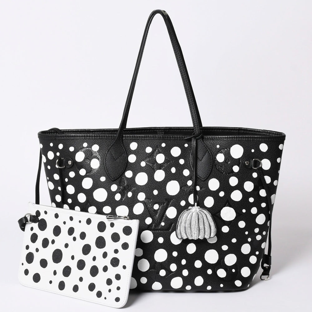 New and unused item LOUIS VUITTON Tote Bag Yayoi Kusama Never MM Monogram Empreinte Infinity Dot M46390 Leather Used 4a001436