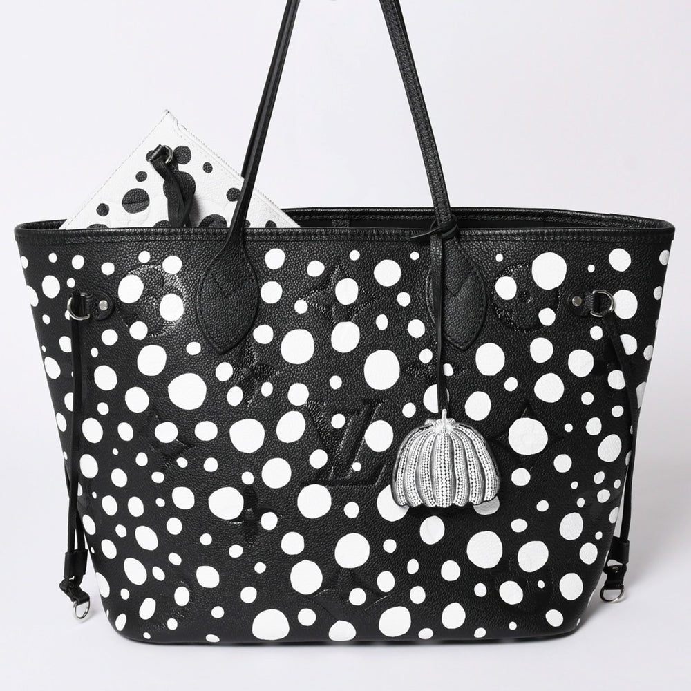 New and unused item LOUIS VUITTON Tote Bag Yayoi Kusama Never MM Monogram Empreinte Infinity Dot M46390 Leather Used 4a001436