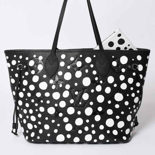 New and unused item LOUIS VUITTON Tote Bag Yayoi Kusama Never MM Monogram Empreinte Infinity Dot M46390 Leather Used 4a001436