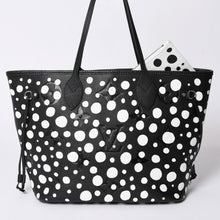 画像をギャラリービューアに読み込む, 新品未使用品 LOUIS VUITTON ルイヴィトン Tote Bag トートバッグ 草間彌生 ネヴァールMM モノグラム アンプラント インフィニティドット M46390 レザー 中古 4a001436