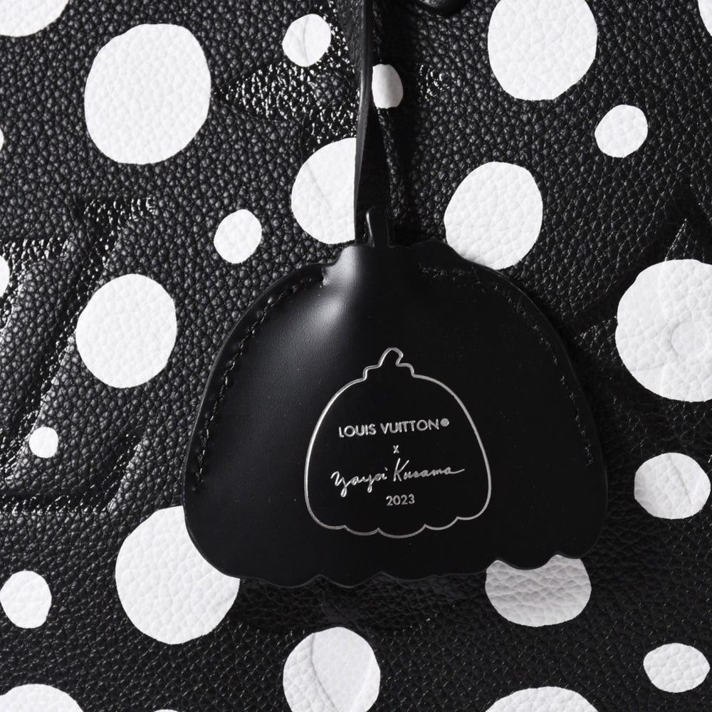 新品未使用品 LOUIS VUITTON ルイヴィトン Tote Bag トートバッグ 草間彌生 ネヴァールMM モノグラム アンプラント インフィニティドット M46390 レザー 中古 4a001436