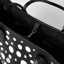 画像をギャラリービューアに読み込む, 新品未使用品 LOUIS VUITTON ルイヴィトン Tote Bag トートバッグ 草間彌生 ネヴァールMM モノグラム アンプラント インフィニティドット M46390 レザー 中古 4a001436