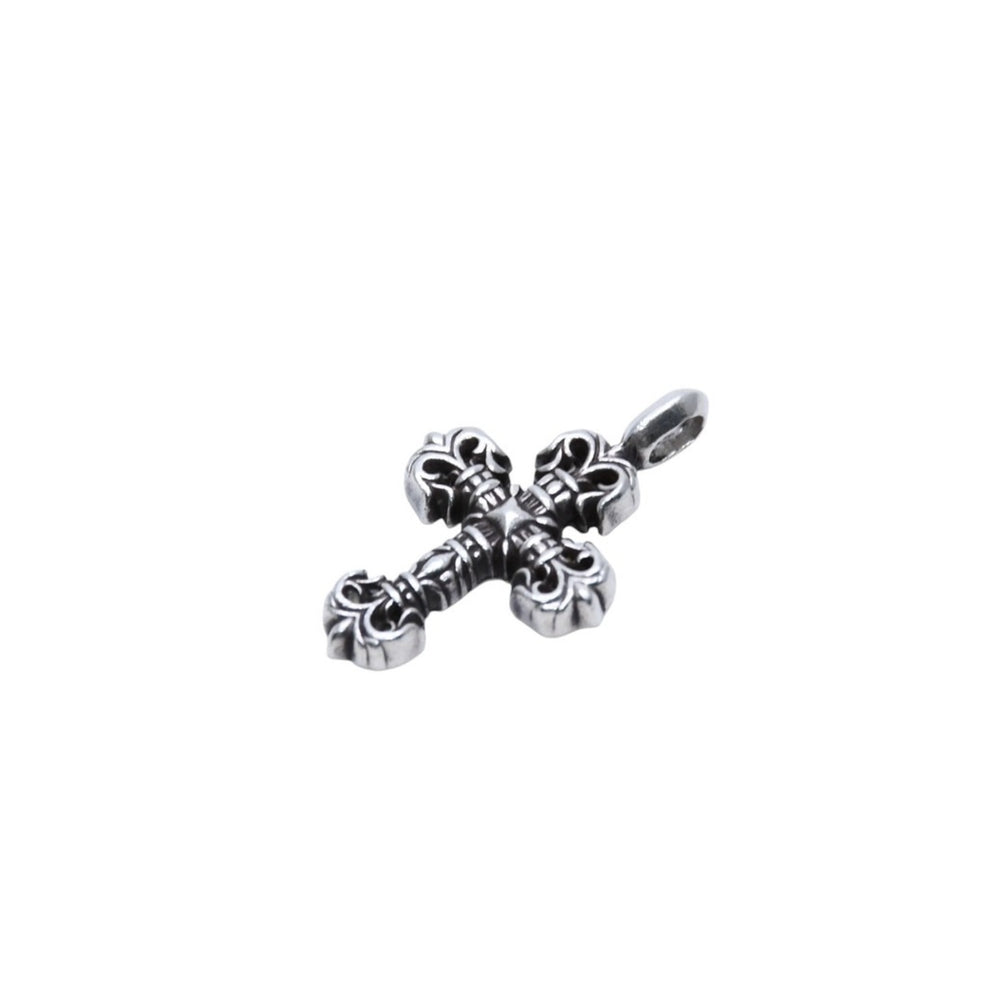 Like new CHROME HEARTS Tiny Filigree Cross Approx. 4.68g Pendant SV925 Silver Used 4a001720