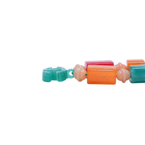 CHANEL Cocomark Necklace Size 41-78cm Plastic Candy Color Multicolor Colored Stone Good Condition Used 4a001458