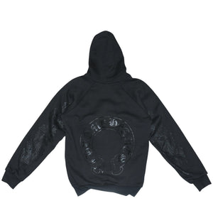 CHROME HEARTS Double Face Zip Up Hoodie Size S Floral Cross Horseshoe Old Model Good Condition Used 4a001534