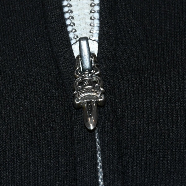 CHROME HEARTS Double Face Zip Up Hoodie Size S Floral Cross Horseshoe Old Model Good Condition Used 4a001534