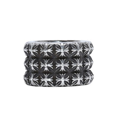 CHROME HEARTS Pete Punk Triple Ring 59.09g No. 19 Accessory SV925 Silver 925 Ring Good Condition Used 4a001731