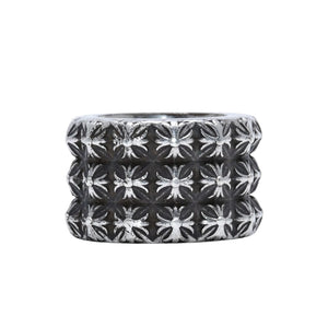 CHROME HEARTS Pete Punk Triple Ring 59.09g No. 19 Accessory SV925 Silver 925 Ring Good Condition Used 4a001731