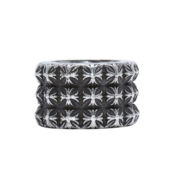 CHROME HEARTS Pete Punk Triple Ring 59.09g No. 19 Accessory SV925 Silver 925 Ring Good Condition Used 4a001731