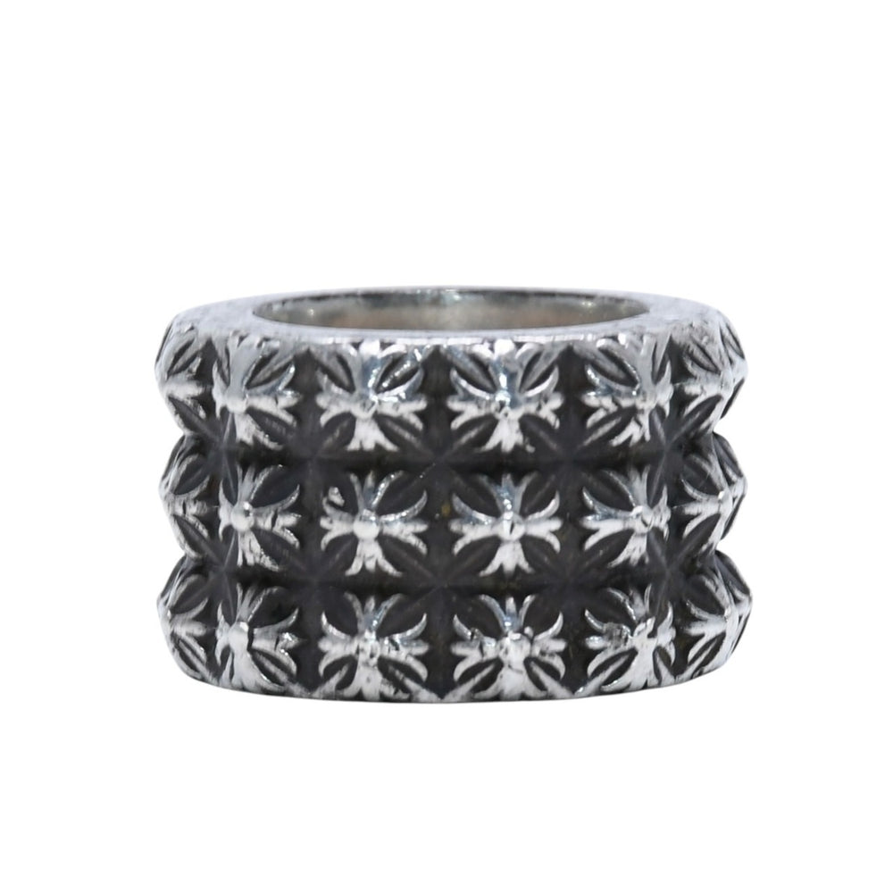 CHROME HEARTS クロムハーツ ピートパンクトリプルリング 59.09g 19号 アクセサリー SV925 シルバー925 指輪 美品 中古 4a001731