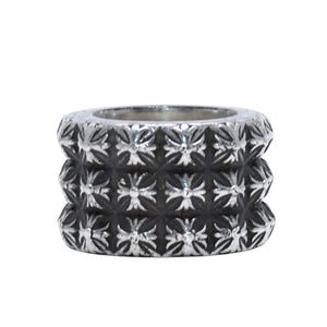 CHROME HEARTS Pete Punk Triple Ring 59.09g No. 19 Accessory SV925 Silver 925 Ring Good Condition Used 4a001731