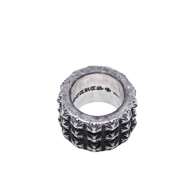 CHROME HEARTS Pete Punk Triple Ring 59.09g No. 19 Accessory SV925 Silver 925 Ring Good Condition Used 4a001731