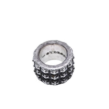 画像をギャラリービューアに読み込む, CHROME HEARTS クロムハーツ ピートパンクトリプルリング 59.09g 19号 アクセサリー SV925 シルバー925 指輪 美品 中古 4a001731