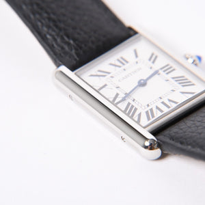 CARTIER カルティエ TANK MUST LM タンク マストLM 腕時計 重量約32.72g WSTA0041 ステンレススチール クォーツ 美品 中古 4a001792