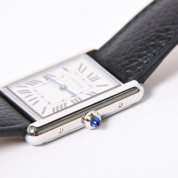 CARTIER カルティエ TANK MUST LM タンク マストLM 腕時計 重量約32.72g WSTA0041 ステンレススチール クォーツ 美品 中古 4a001792