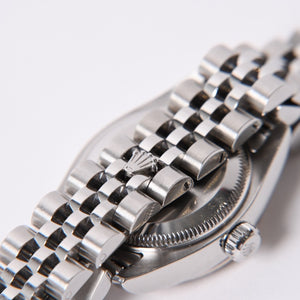 極美品 ROLEX ロレックス 腕時計 デイトジャスト 179174G D番 10P K18ホワイトゴールド ブラック文字盤 中古 4a001787