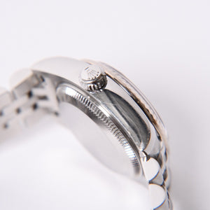 極美品 ROLEX ロレックス 腕時計 デイトジャスト 179174G D番 10P K18ホワイトゴールド ブラック文字盤 中古 4a001787