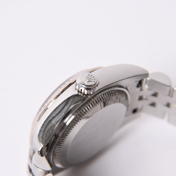 極美品 ROLEX ロレックス 腕時計 デイトジャスト 179174G D番 10P K18ホワイトゴールド ブラック文字盤 中古 4a001787