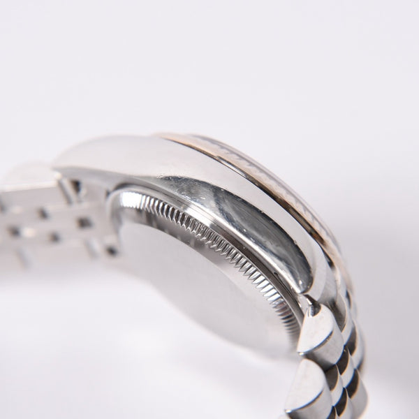 極美品 ROLEX ロレックス 腕時計 デイトジャスト 179174G D番 10P K18ホワイトゴールド ブラック文字盤 中古 4a001787