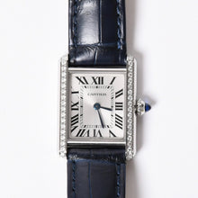 画像をギャラリービューアに読み込む, 極美品 CARTIER カルティエ TANK MUST SM タンクマスト SM 腕時計 W4TA0016 重量約22.55g クォーツ パヴェダイヤ ステンレス 中古 4a001794