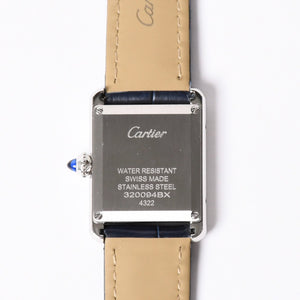 Mint condition CARTIER Tank Must SM wristwatch W4TA0016, Weight approx. 22.55g, Quartz, Pave Diamonds, Stainless Steel, Used, 4a001794