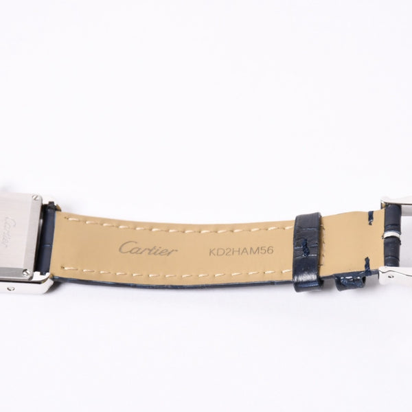 Mint condition CARTIER Tank Must SM wristwatch W4TA0016, Weight approx. 22.55g, Quartz, Pave Diamonds, Stainless Steel, Used, 4a001794