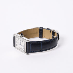 Mint condition CARTIER Tank Must SM wristwatch W4TA0016, Weight approx. 22.55g, Quartz, Pave Diamonds, Stainless Steel, Used, 4a001794