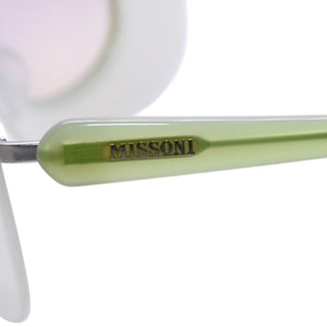 Like new Missoni Sunglasses Eyewear 0104S 817 Size 5814/13 115 White Clear Green Clear Pink Used 4a000129